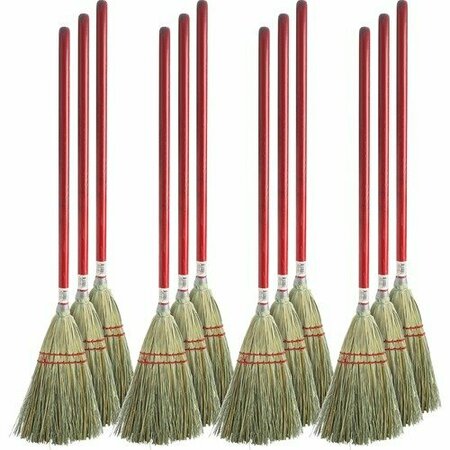 BSC PREFERRED BROOM, TOY, CORN/FIBER, 12PK GJO11501CT